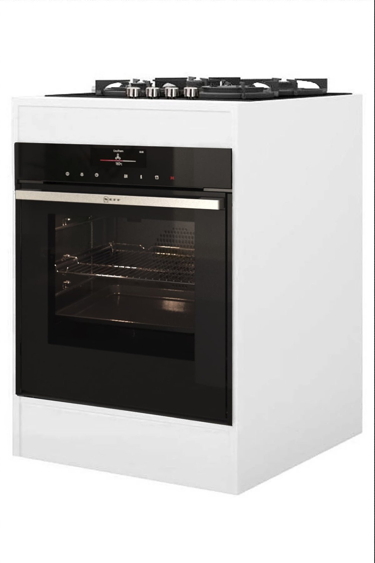 First Mobilya Güllü - Ankastre Mutfak Dolabı Ankastre Modül Dolap Fırın Ocak Dolabı Çok Amaçlı Dolap