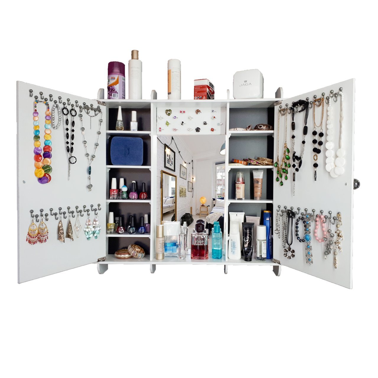 Takı Dolabı - - Nergis - Çok Amaçlı - Aynalı Takı Dolabı